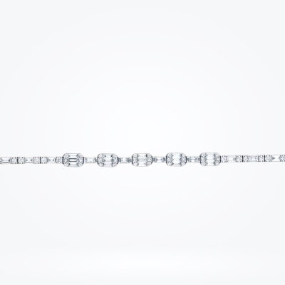 2.53 Karat Pırlanta Baget Bileklik - 3