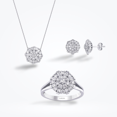 2.56 Karat Pırlanta Baget Set 