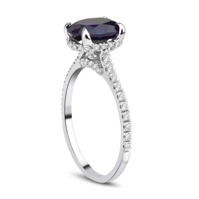 2.56 Karat Pırlanta Safir Yüzük - Baroni Diamond (1)