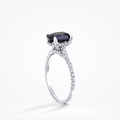 2.56 Karat Pırlanta Safir Yüzük - Baroni Diamond (1)