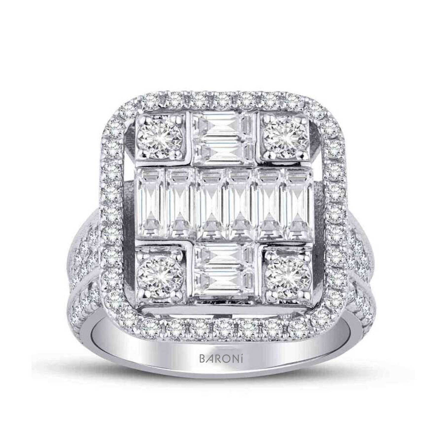 2.61 Karat Pırlanta Baget Yüzük - Baroni Diamond
