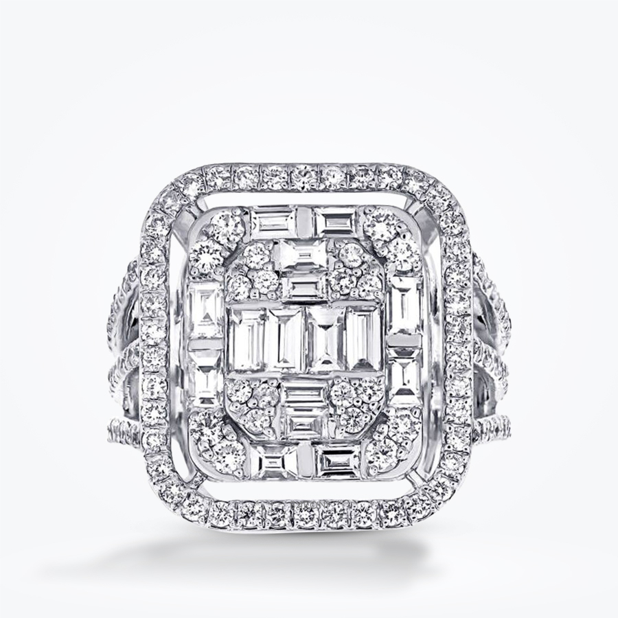 2.64 Karat Pırlanta Baget Yüzük - Baroni Diamond