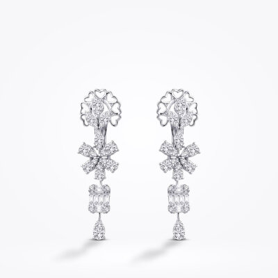 2.66 Karat Pırlanta Baget Küpe - Baroni Diamond (1)