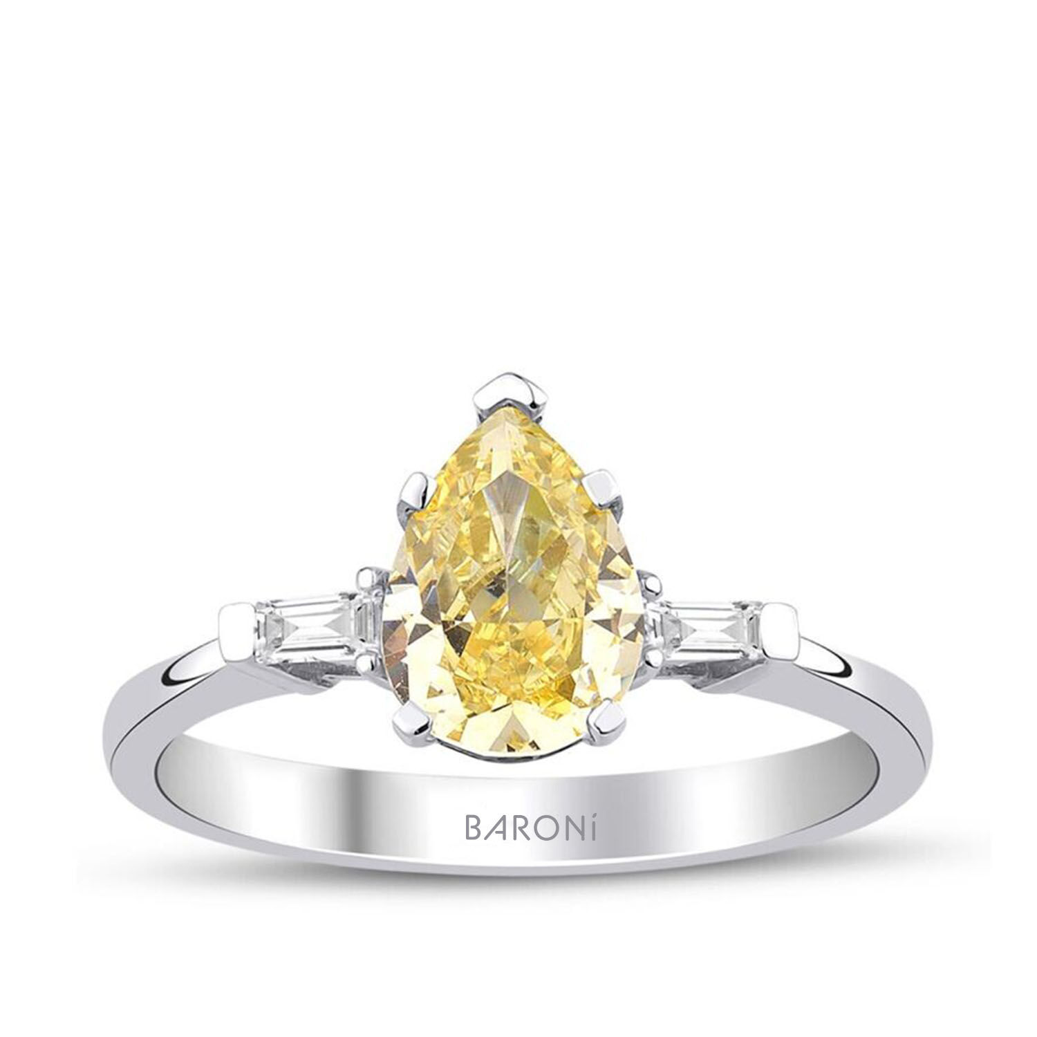 2.66 Karat Pırlanta Renkli Taşlı Yüzük - Baroni Diamond