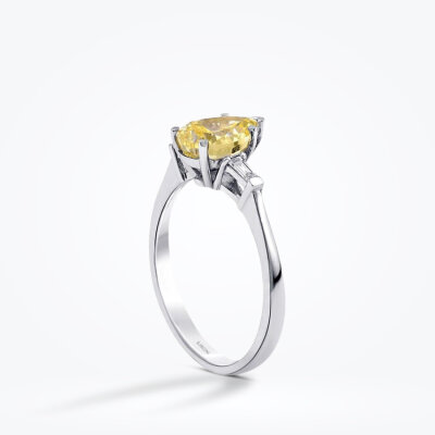 2.66 Karat Pırlanta Renkli Taşlı Yüzük - Baroni Diamond (1)