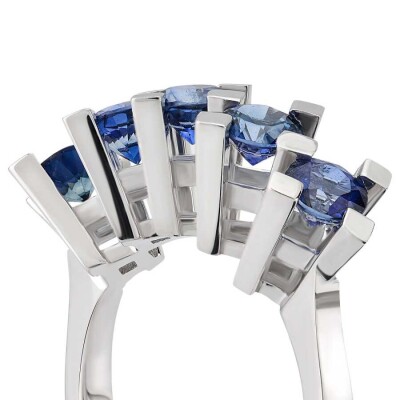 2.71 Karat Safir Beştaş Yüzük - 3