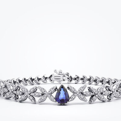 2.74 Karat Pırlanta Safir Bileklik - Baroni Diamond (1)