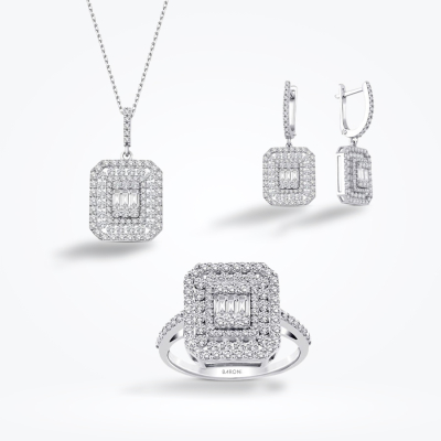 2.83 Karat Pırlanta Baget Set 