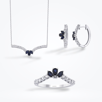 2.83 Karat Pırlanta Safir Set 