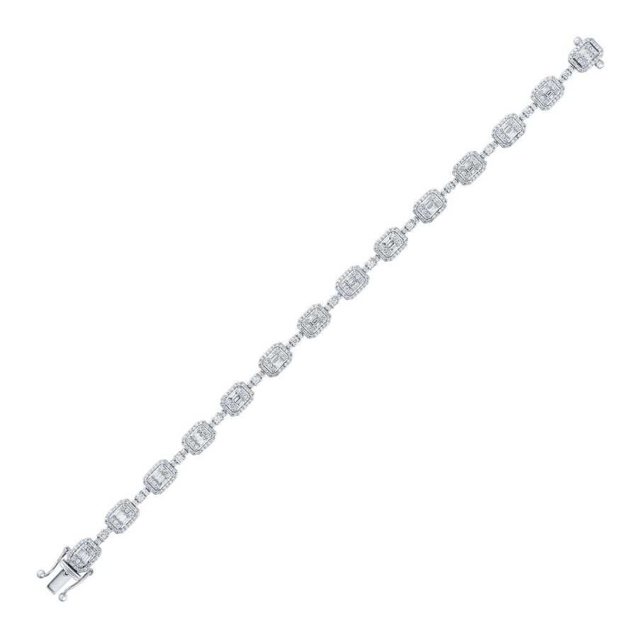 2.94 Karat Pırlanta Baget Bileklik