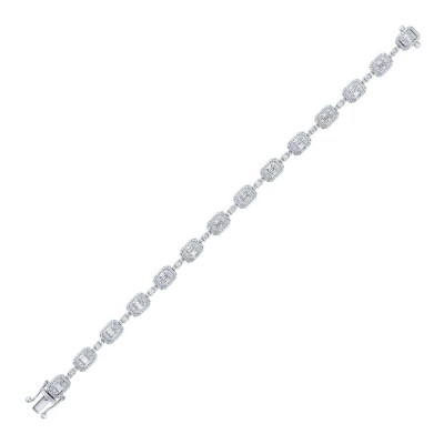 2.94 Karat Pırlanta Baget Bileklik - 1