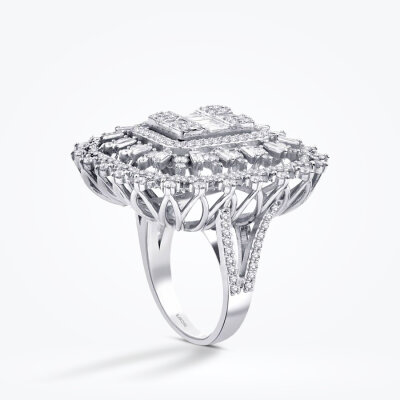 2.99 Karat Pırlanta Baget Yüzük - Baroni Diamond (1)