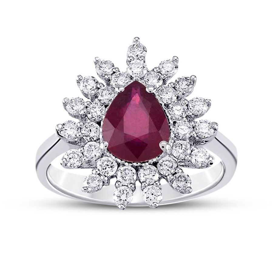 3.07 Karat Pırlanta Yakut Yüzük - Baroni Diamond
