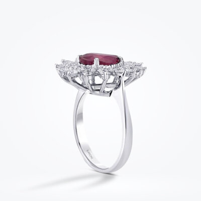 3.07 Karat Pırlanta Yakut Yüzük - Baroni Diamond (1)