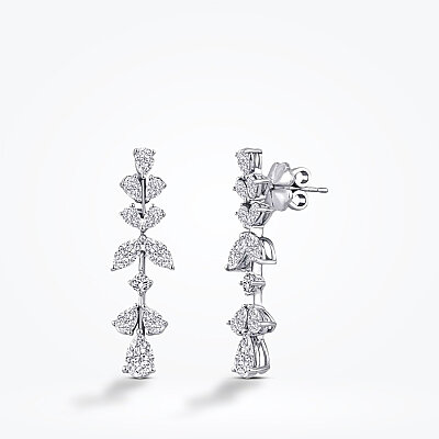 3.21 Karat Pırlanta Trend Küpe - 1