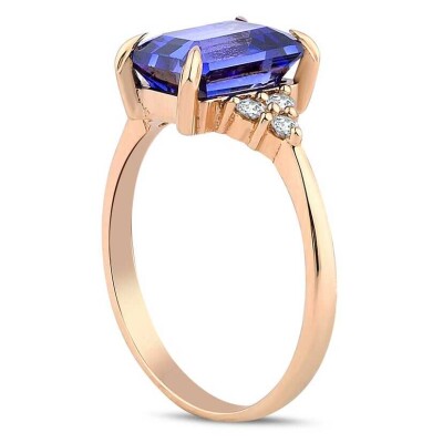 3.35 Karat Pırlanta Safir Yüzük - Baroni Diamond (1)
