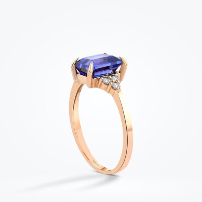 3.35 Karat Pırlanta Safir Yüzük - Baroni Diamond (1)