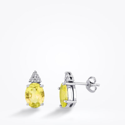 3.43 Karat Pırlanta Fancy Küpe - 1