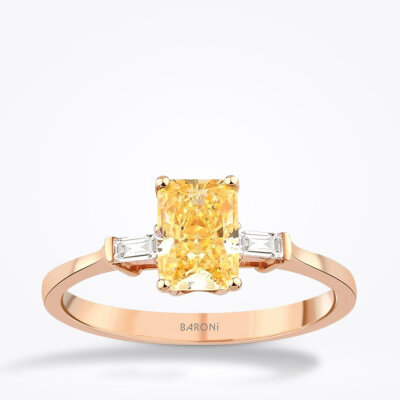 3.51 Karat Pırlanta Fancy Yüzük - 1