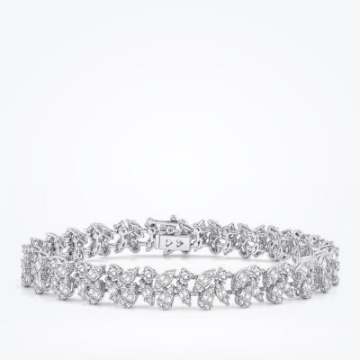 3.76 Karat Pırlanta Baget Bileklik - 1