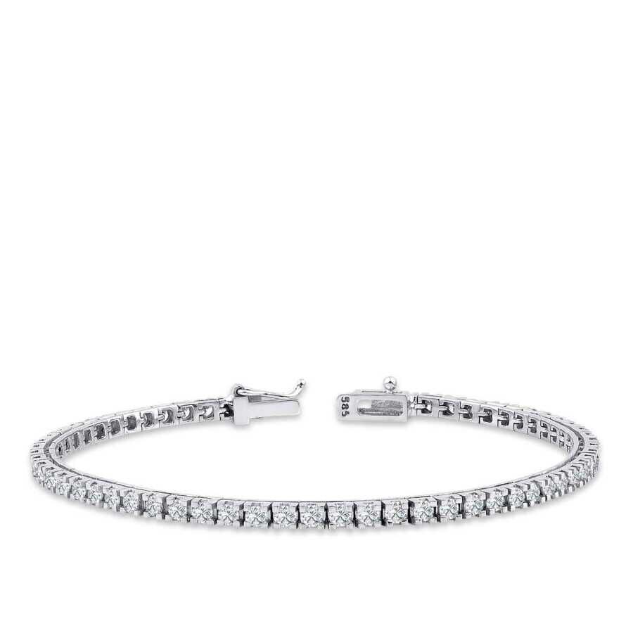 3.89 Karat Pırlanta Su Yolu Bileklik - Baroni Diamond