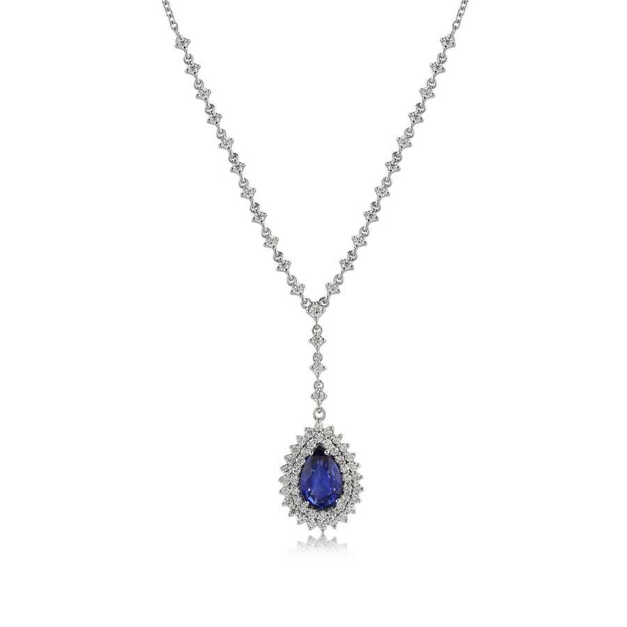 4.07 Karat Pırlanta Safir Gerdanlık