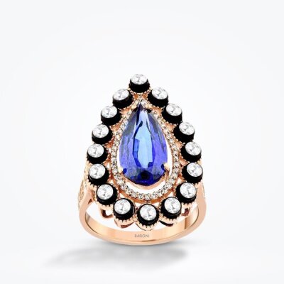 4.26 Karat Elmas Safir Yüzük 