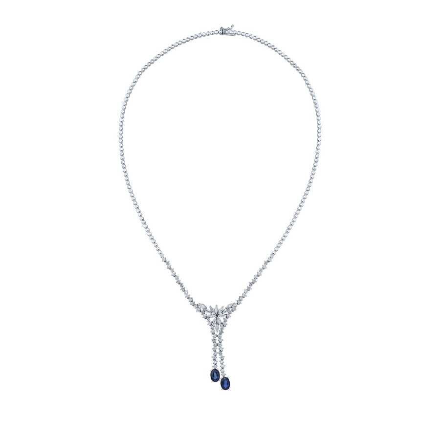 4.28 Karat Pırlanta Safir Gerdanlık