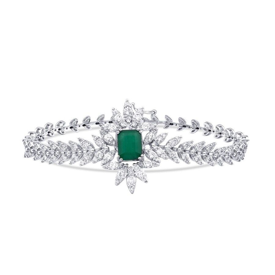 4.73 Karat Pırlanta Zümrüt Bileklik - Baroni Diamond