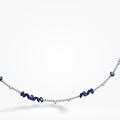 5.99 Karat Pırlanta Safir Gerdanlık - Baroni Diamond (1)