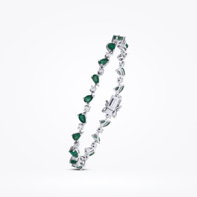 6.03 Karat Pırlanta Zümrüt Bileklik - Baroni Diamond (1)