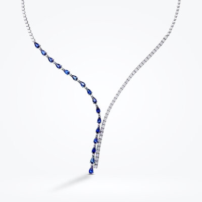 6.19 Karat Pırlanta Safir Gerdanlık - Baroni Diamond (1)