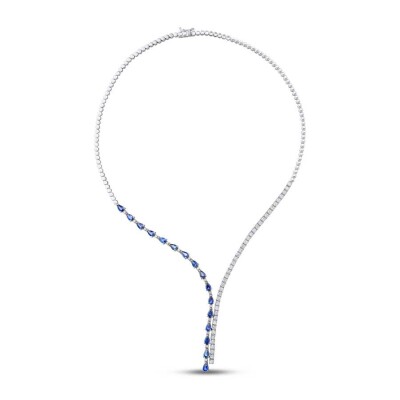 6.19 Karat Pırlanta Safir Gerdanlık - 1