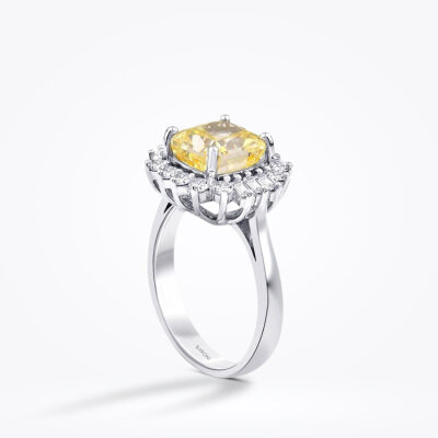 6.53 Karat Pırlanta Renkli Taşlı Yüzük - Baroni Diamond (1)