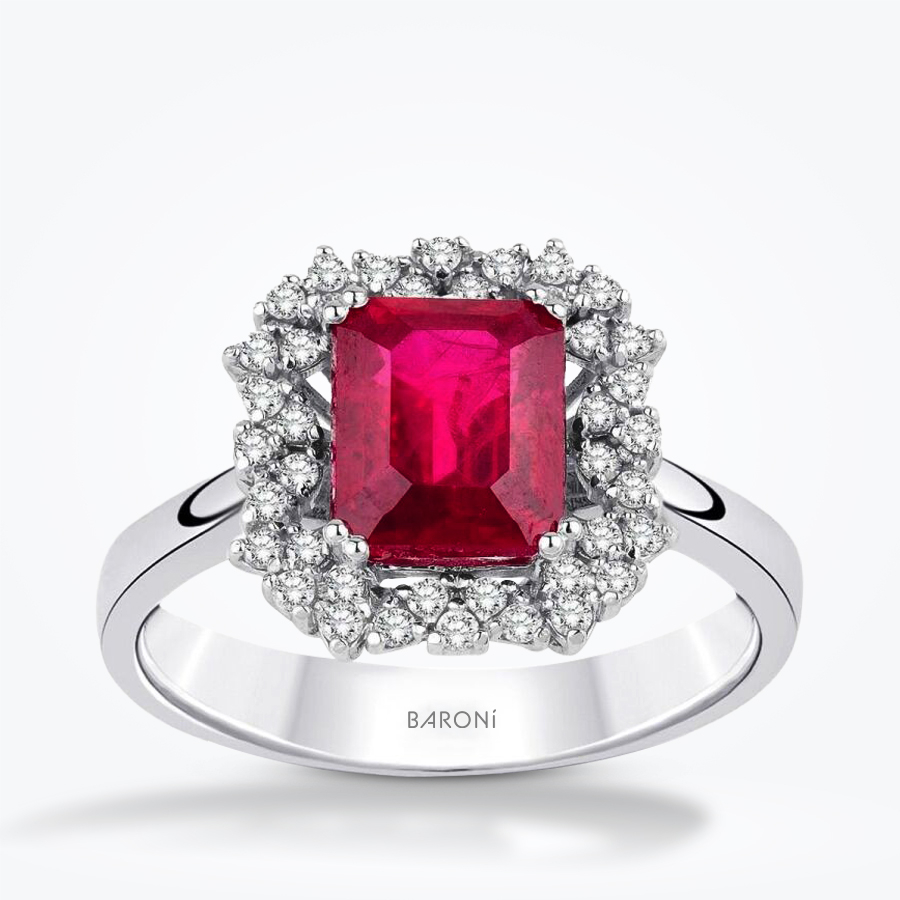 6.62 Karat Pırlanta Yakut Yüzük - Baroni Diamond