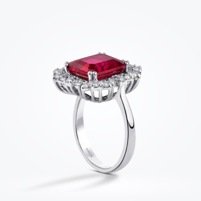 6.62 Karat Pırlanta Yakut Yüzük - Baroni Diamond (1)