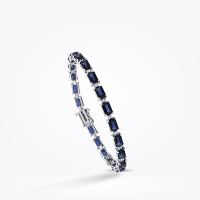 9.28 Karat Pırlanta Safir Bileklik - Baroni Diamond (1)