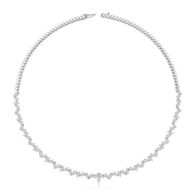 9.52 Karat Pırlanta Su Yolu Gerdanlık - Baroni Diamond