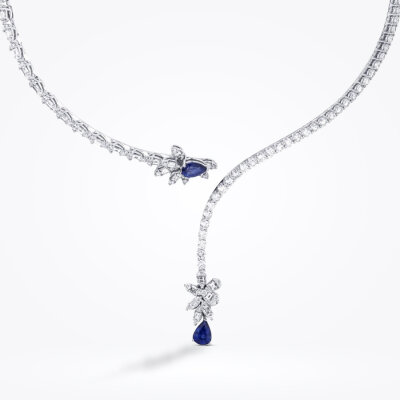 9.71 Karat Pırlanta Safir Gerdanlık - Baroni Diamond (1)