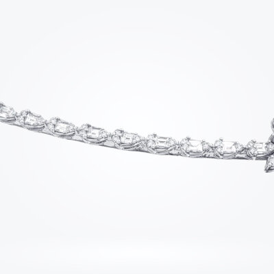 9.71 Karat Pırlanta Safir Gerdanlık - 5