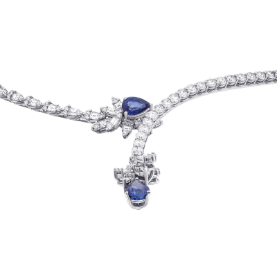 9.71 Karat Pırlanta Safir Gerdanlık - Baroni Diamond (1)