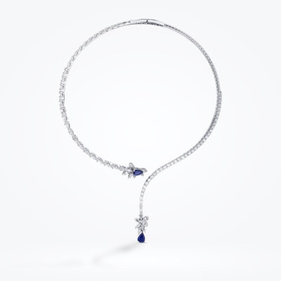 9.71 Karat Pırlanta Safir Gerdanlık - 1