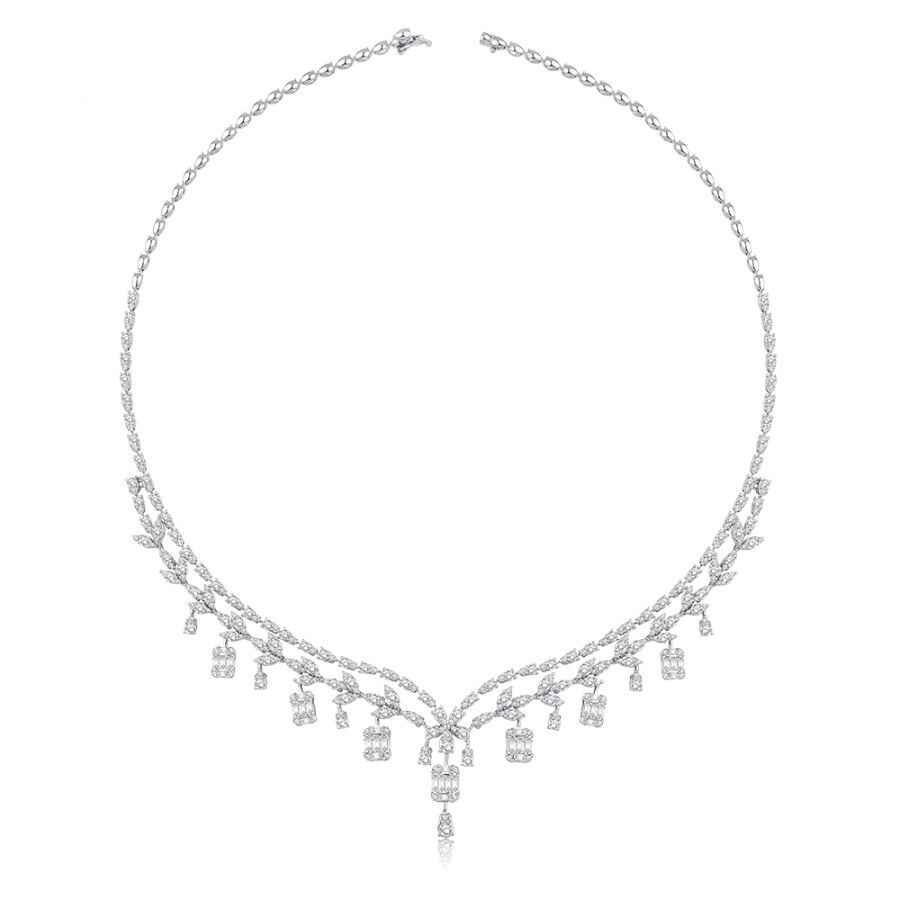 9.75 Karat Pırlanta Baget Gerdanlık - Baroni Diamond