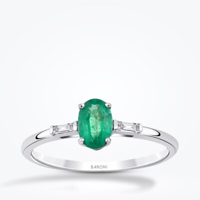 1.77 Karat Pırlanta Zümrüt Set - 2