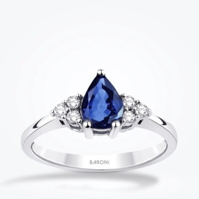 2.54 Karat Pırlanta Safir Set - 2