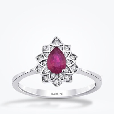 2.93 Karat Pırlanta Yakut Set - 2