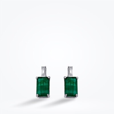 2.32 Karat Pırlanta Zümrüt Set - 3