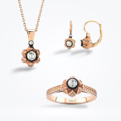 0.54 Karat Elmas Tektaş Set