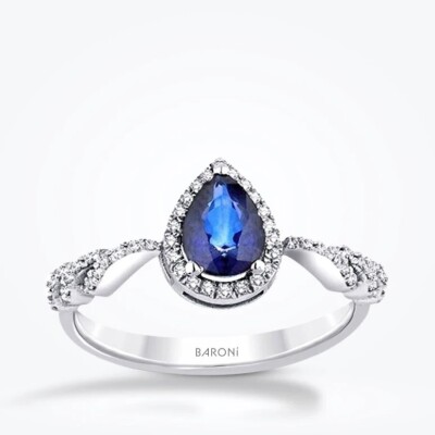 3.65 Karat Pırlanta Safir Set - 2