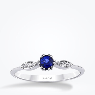 1.65 Karat Pırlanta Safir Set - 2